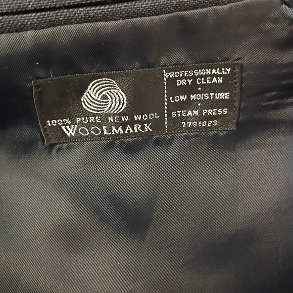 Paulo Solari Athletic Fit Blazer 46L Blue Plaid Wool Sport Coat 4 Button No Vent - Picture 10 of 12